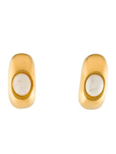 Pre-owned Givenchy Vintage Resin Clip-on Earrings In Multi