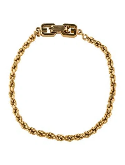 Pre-owned Givenchy Vintage Rope Chain Link Bracelet, 6.75" In Multi