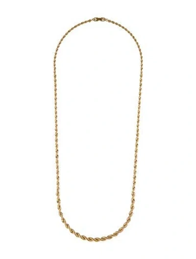 Pre-owned Givenchy Vintage Rope Chain Necklace, 30.75" In Multi