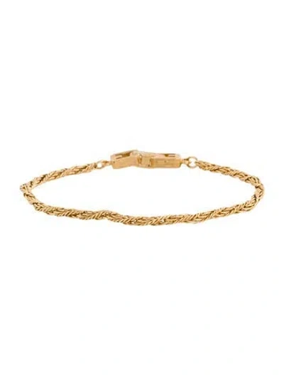 Pre-owned Givenchy Vintage Rope Link Bracelet, 6.75" In Multi