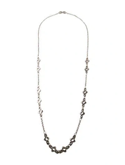 Pre-owned Givenchy Vintage Station Necklace, 33.5" In Multi