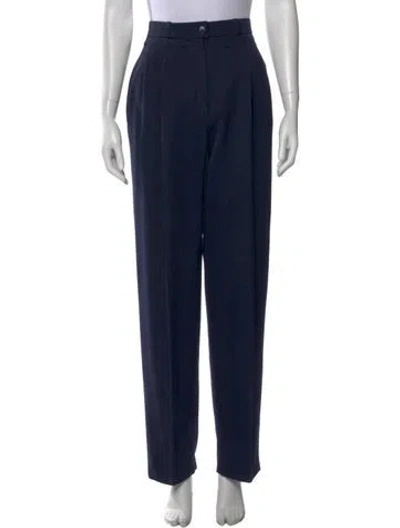 Pre-owned Givenchy Vintage Straight Leg Pants In Black