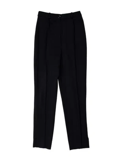 Pre-owned Givenchy Vintage Straight Leg Pants In Black