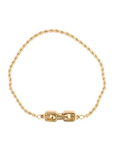 Pre-owned Givenchy Vintage Twisted Link Bracelet, 7" In Multi