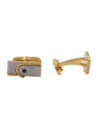Pre-owned Givenchy Vintage Two Tone Cufflink In Multi
