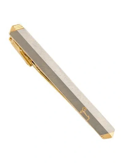 Pre-owned Givenchy Vintage Two Tone Tie Clip In Multi