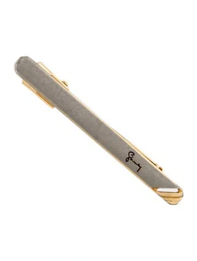 Pre-owned Givenchy Vintage Two-tone Tie Clip In Multi