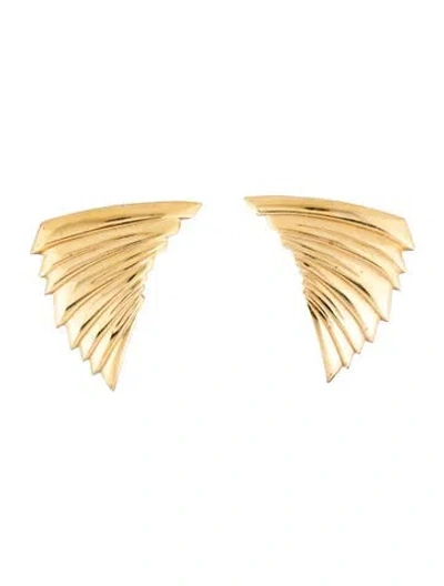 Pre-owned Givenchy Vintage Wing Clip-on Earrings In Multi