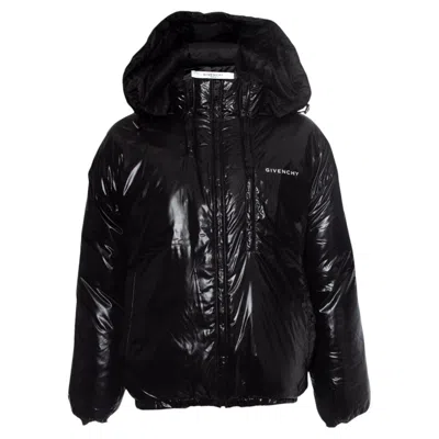 Pre-owned Givenchy , Vinyl Puffer Jacket In Black