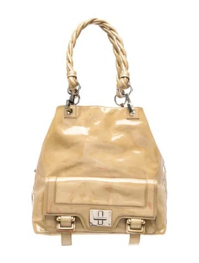 Pre-owned Givenchy Vinyl Shoulder Bag In Neutral