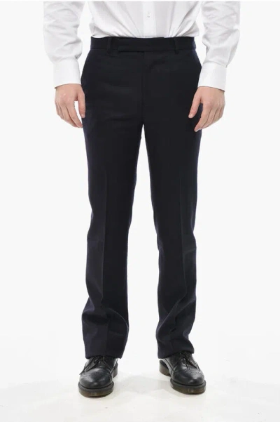 Givenchy Virgin Wool 4-pocket Trousers With Hidden Closure In Black