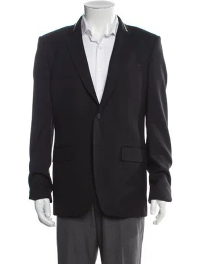 Pre-owned Givenchy Virgin Wool Blazer In Black