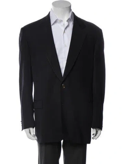 Pre-owned Givenchy Virgin Wool Blazer In Black