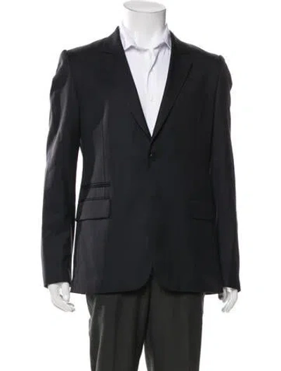 Pre-owned Givenchy Virgin Wool Blazer In Black