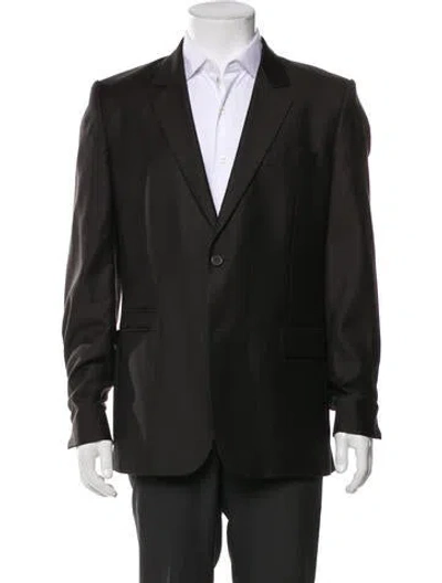 Pre-owned Givenchy Virgin Wool Blazer In Green