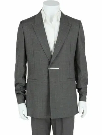 Pre-owned Givenchy Virgin Wool Blazer W/ Tags In Gray