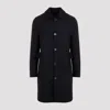 Givenchy Tailored Wool Blend Coat In Night Blue