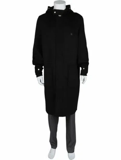 Pre-owned Givenchy Virgin Wool Coat W/ Tags In Black