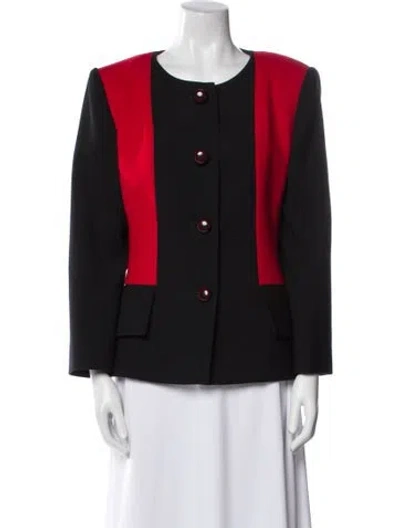 Pre-owned Givenchy Virgin Wool Jacket In Black