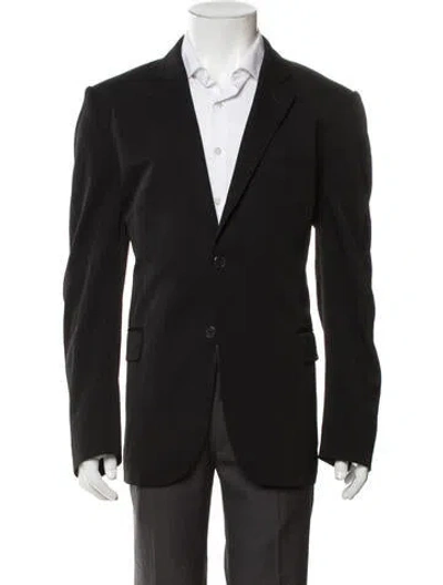 Pre-owned Givenchy Virgin Wool Overcoat In Black