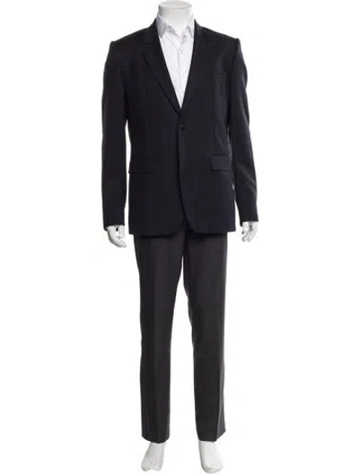 Pre-owned Givenchy Virgin Wool Overcoat In Black