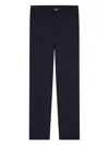 Givenchy Slim Fit Tailored Pants In Wool With 2g Clip In Black