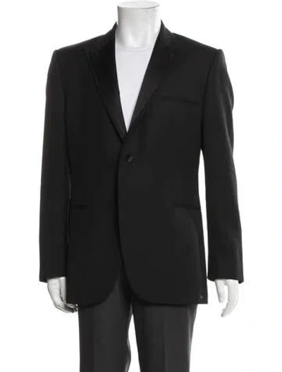 Pre-owned Givenchy Virgin Wool Two-piece Blazer In Black