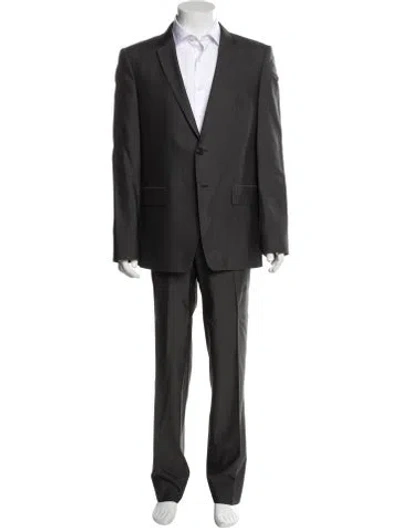 Pre-owned Givenchy Virgin Wool Two-piece Blazer In Gray