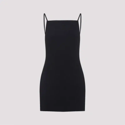 Givenchy Mini Dress Crepe Cady Square Neckline In Black