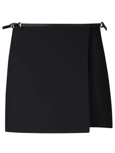 Givenchy Viscose Mini Skirt In Black