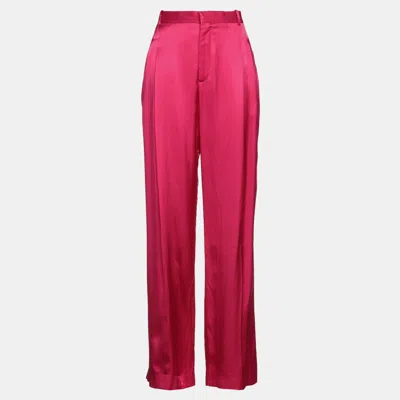 Pre-owned Givenchy Viscose Trousers Fr 38 In Pink