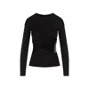 Givenchy Draped Top In Jersey And 4g Lace