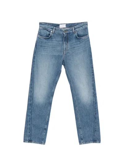 Pre-owned Givenchy Visible Stitching Flared Jeans In Blue