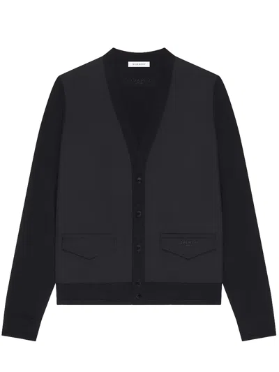 Givenchy V-neck Pockets Cardigan In Black