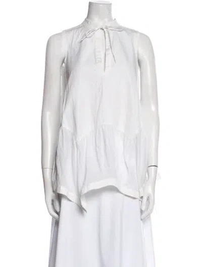 Pre-owned Givenchy V-neck Sleeveless Blouse In Neutral