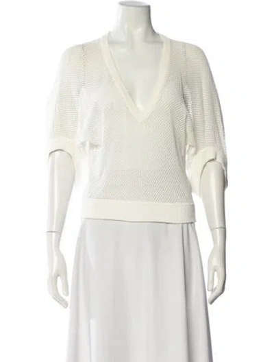 Pre-owned Givenchy V-neck Sweater In Neutral