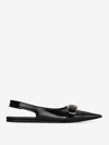 Givenchy Voyou Slingback Ballerina Flat With Pointed Toe In Black