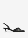 Givenchy Voyou 45 Leather Slingback Pumps In Black