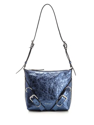 Givenchy Voyou - Small Bag Metallic Navy In Blue