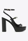 Givenchy Elevated Sandals With Platform Sole And Block Heel In Black