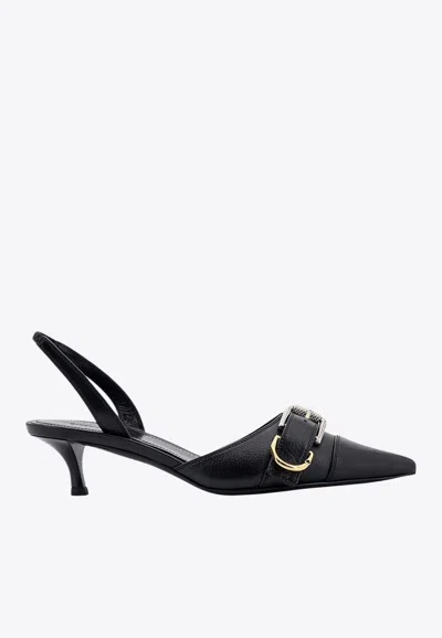 GIVENCHY VOYOU 45 LEATHER SLINGBACK PUMPS