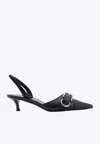 GIVENCHY VOYOU 45 SLINGBACK LEATHER PUMPS