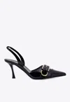 Givenchy Voyou 45mm Slingback Sandals In Black