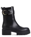 Givenchy Voyou Leather Buckle Chelsea Boots In Black