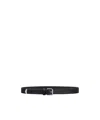 Givenchy Voyou Black Shiny Leather Belt In Black