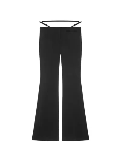Givenchy Voyou Belt Trousers In Black