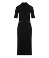 GIVENCHY GIVENCHY VOYOU BELTED KNIT POLO DRESS