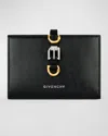 Givenchy Voyou Bifold Wallet In Tumbled Leather In Black