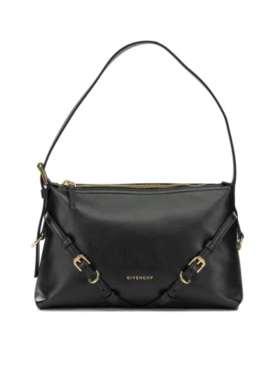 Givenchy Voyou Black Calf Leather Shoulder Bag
