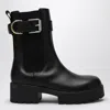 Givenchy Voyou Leather Buckle Chelsea Boots In Black